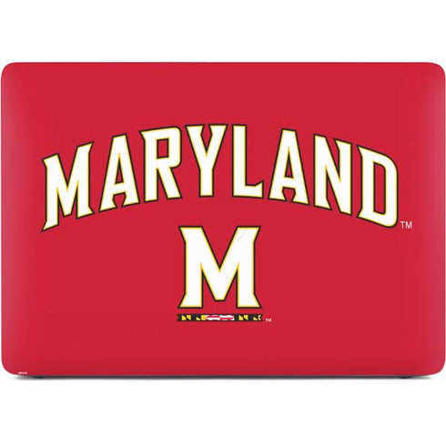 University of Maryland Collegiate Text Red Apple MacBook Pro 16-inch Skin