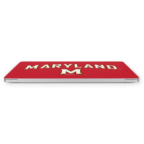 University of Maryland Collegiate Text Red Apple MacBook Pro 16-inch Skin