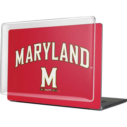 University of Maryland Collegiate Text Red MacBook Cases