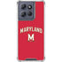 University of Maryland Collegiate Text Red Moto G 5G (2025) Clear Case