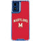 University of Maryland Collegiate Text Red Moto G Play 4G (2024) Clear Case