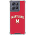 University of Maryland Collegiate Text Red Moto G Stylus 5G (2025) Clear Case