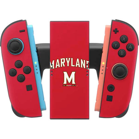 University of Maryland Collegiate Text Red Nintendo Switch 2 (2025) Joy-Con Controller Skin