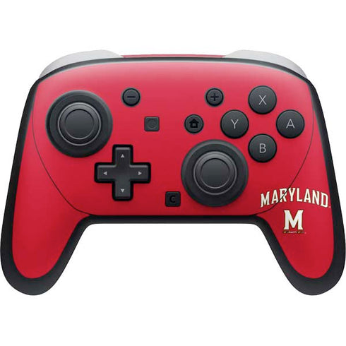 University of Maryland Collegiate Text Red Nintendo Skins