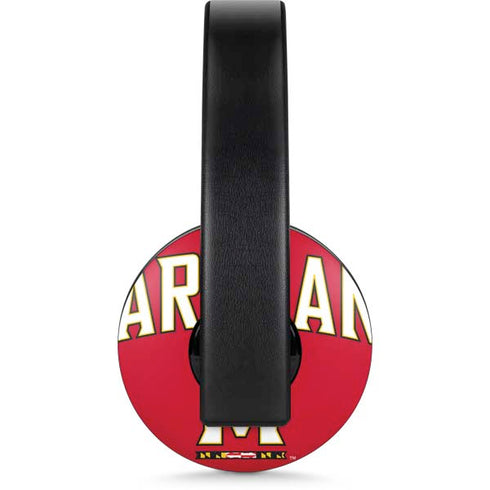 University of Maryland Collegiate Text Red PlayStation 4 Gold Wireless Headset Skin