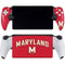 University of Maryland Collegiate Text Red PlayStation Portal Remote Player Skin