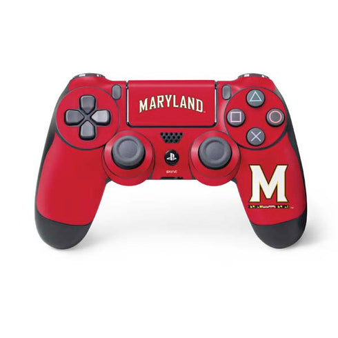 University of Maryland Collegiate Text Red PlayStation PS4 Skins