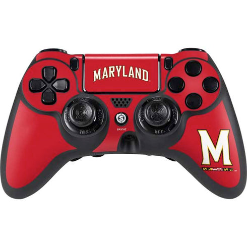 University of Maryland Collegiate Text Red PlayStation PS4 Skins