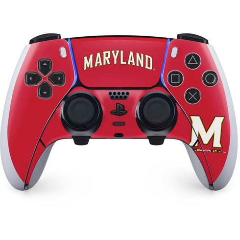 University of Maryland Collegiate Text Red PlayStation PS5 Skins