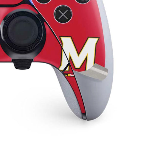 University of Maryland Collegiate Text Red PS5 DualSense Edge Pro Controller Skin