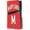 University of Maryland Collegiate Text Red PS5 Pro Disk Console Skin