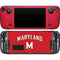 University of Maryland Collegiate Text Red Steam Deck Handheld Gaming Computer OLED Skin