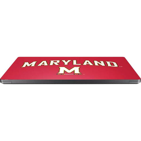 University of Maryland Collegiate Text Red Surface Laptop 7 13.8in Skin