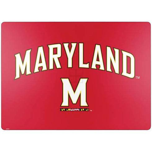 University of Maryland Collegiate Text Red Surface Laptop 7 15in Skin