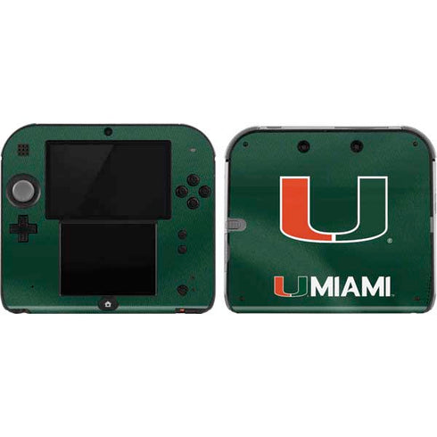University of Miami Green Jersey Nintendo Skins