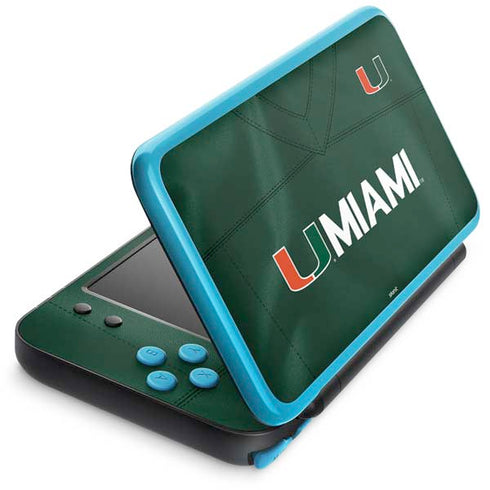 University of Miami Green Jersey Nintendo Skins