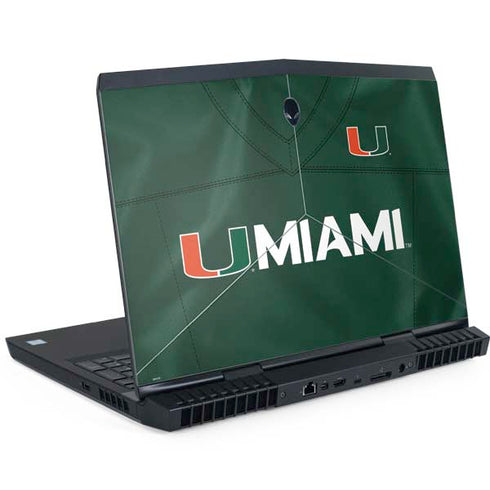 University of Miami Green Jersey Dell Alienware Skin