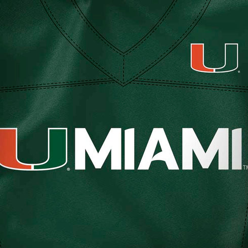 University of Miami Green Jersey Dell Alienware Skin