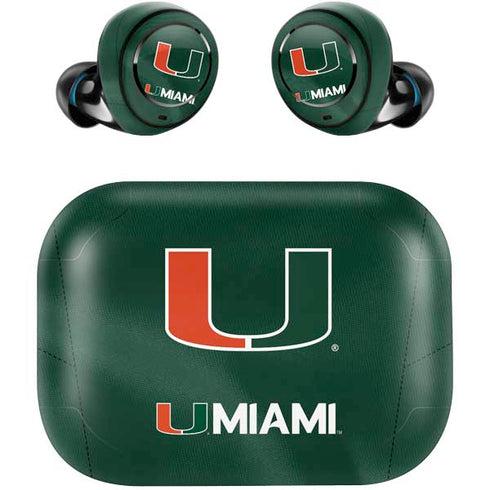University of Miami Green Jersey Amazon Echo Buds Skin