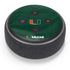 University of Miami Green Jersey Amazon Echo Dot Skin