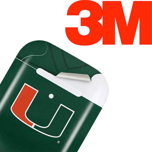 University of Miami Green Jersey Apple AirPods 2 Skin