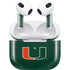 University of Miami Green Jersey Apple AirPods (3rd Gen 2021) Skin