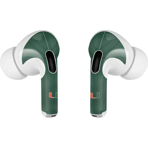 University of Miami Green Jersey Apple AirPods Pro Skin
