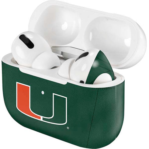 University of Miami Green Jersey Apple AirPods Pro Skin