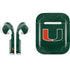 University of Miami Green Jersey Apple AirPods Skin