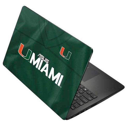 University of Miami Green Jersey Asus X502CA 15.6 Skin