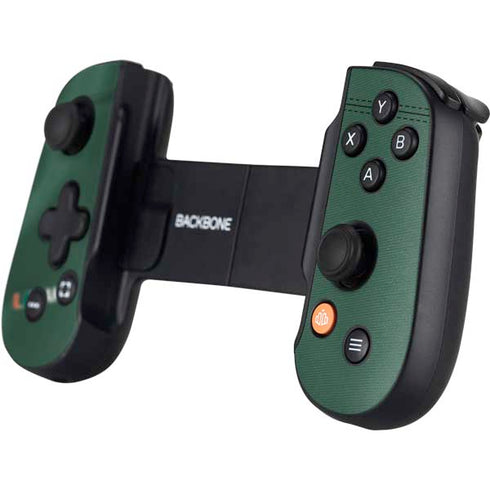 University of Miami Green Jersey Backbone One for iPhone Game Controller Skin