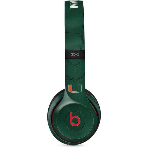 University of Miami Green Jersey Beats Solo 2 Wireless Skin