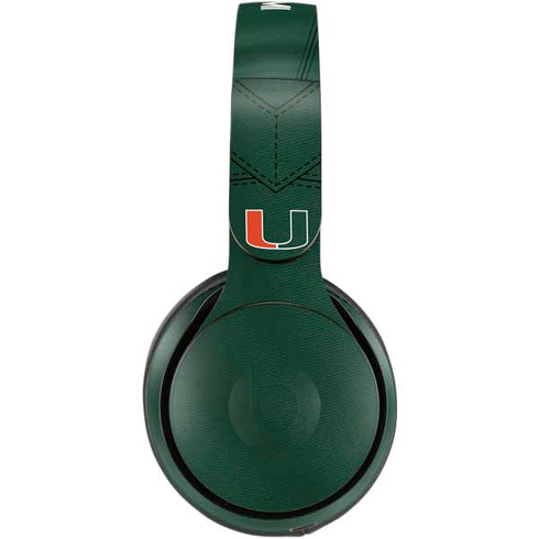 University of Miami Green Jersey Beats Solo Pro Skin
