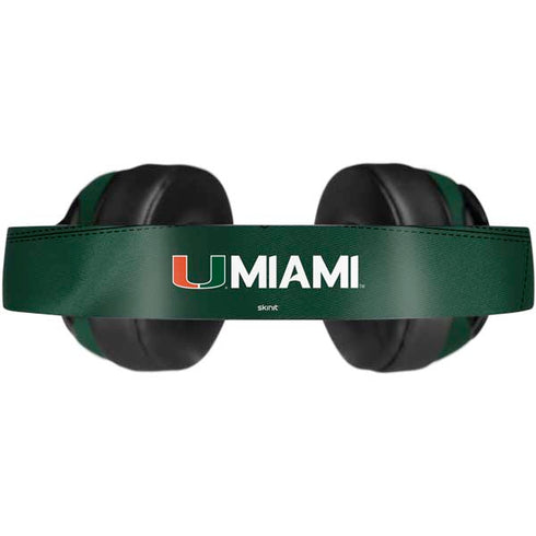University of Miami Green Jersey Beats Solo Pro Skin