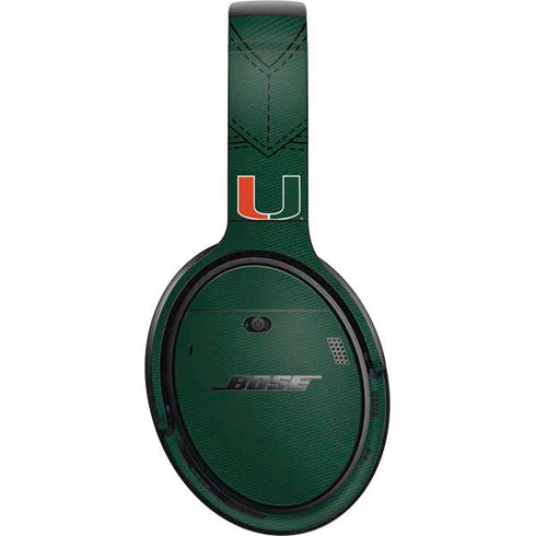 University of Miami Green Jersey Bose QuietComfort 35 Headphones Skin