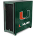 University of Miami Green Jersey Corsair 4000D Tempered Glass Mid-Tower ATX Case Skin