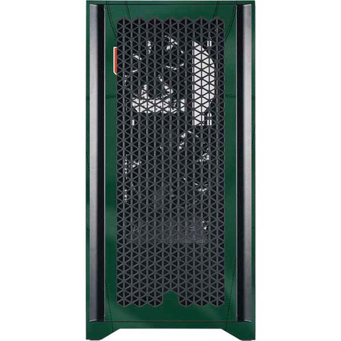 University of Miami Green Jersey Corsair 4000D Tempered Glass Mid-Tower ATX Case Skin