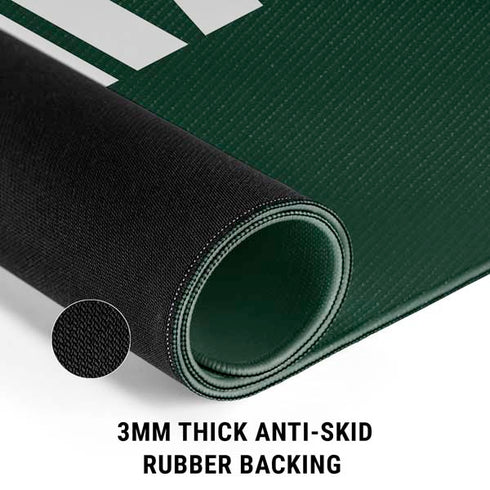 University of Miami Green Jersey Gaming Mouse Pad