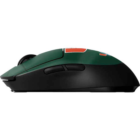University of Miami Green Jersey G Pro Wireless Gaming Mouse Skin