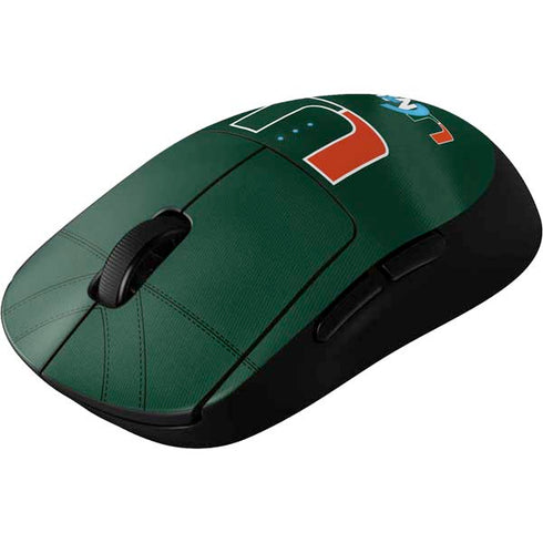 University of Miami Green Jersey G Pro Wireless Gaming Mouse Skin