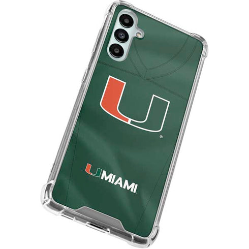 University of Miami Green Jersey Gabb Phone 4 Clear Case