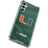 University of Miami Green Jersey Gabb Phone 4 Clear Case