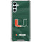 University of Miami Green Jersey Galaxy A13 5G Clear Case