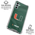 University of Miami Green Jersey Galaxy A13 5G Clear Case