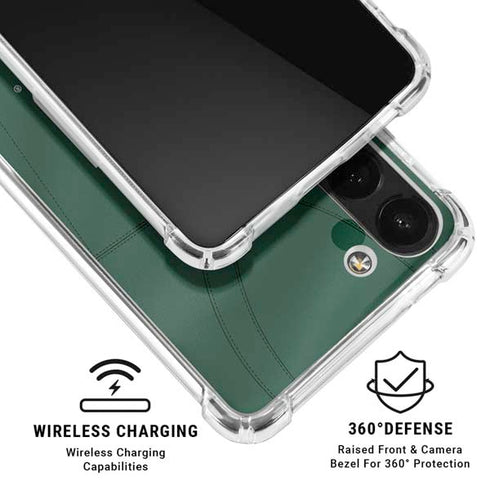 University of Miami Green Jersey Galaxy A13 5G Clear Case