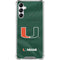 University of Miami Green Jersey Galaxy A14 5G Clear Case