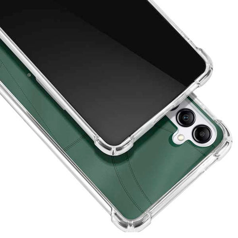 University of Miami Green Jersey Galaxy A14 5G Clear Case