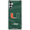 University of Miami Green Jersey Galaxy A15 5G Clear Case