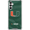 University of Miami Green Jersey Galaxy A16 5G Clear Case