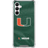 University of Miami Green Jersey Galaxy A16 5G Clear Case
